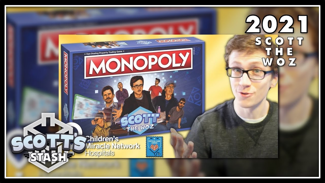 Introducing Monopoly®: Scott The Woz Edition - Scott The Woz Merchandise for Charity Bonanza (2021)